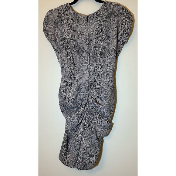 GUESS Woman's Sheath Short Sleeve Dress Snake Print Size 2 - Picture 2 of 5